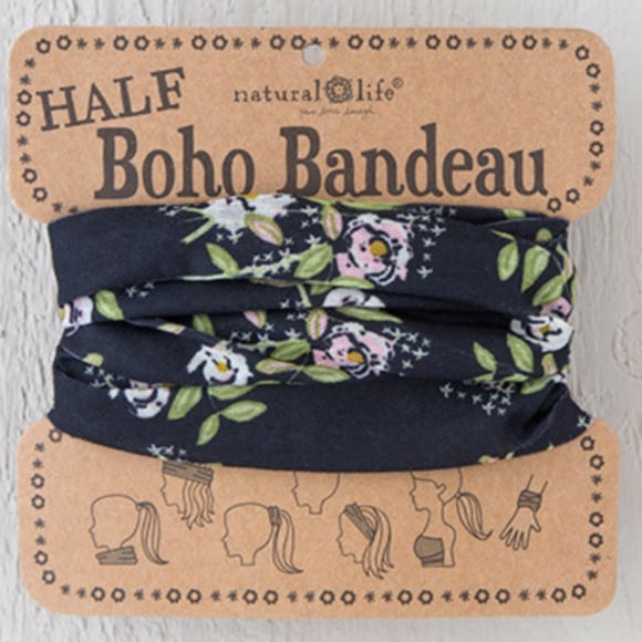 NATURAL LIFE Accessories - Floral Half Boho Bandeau